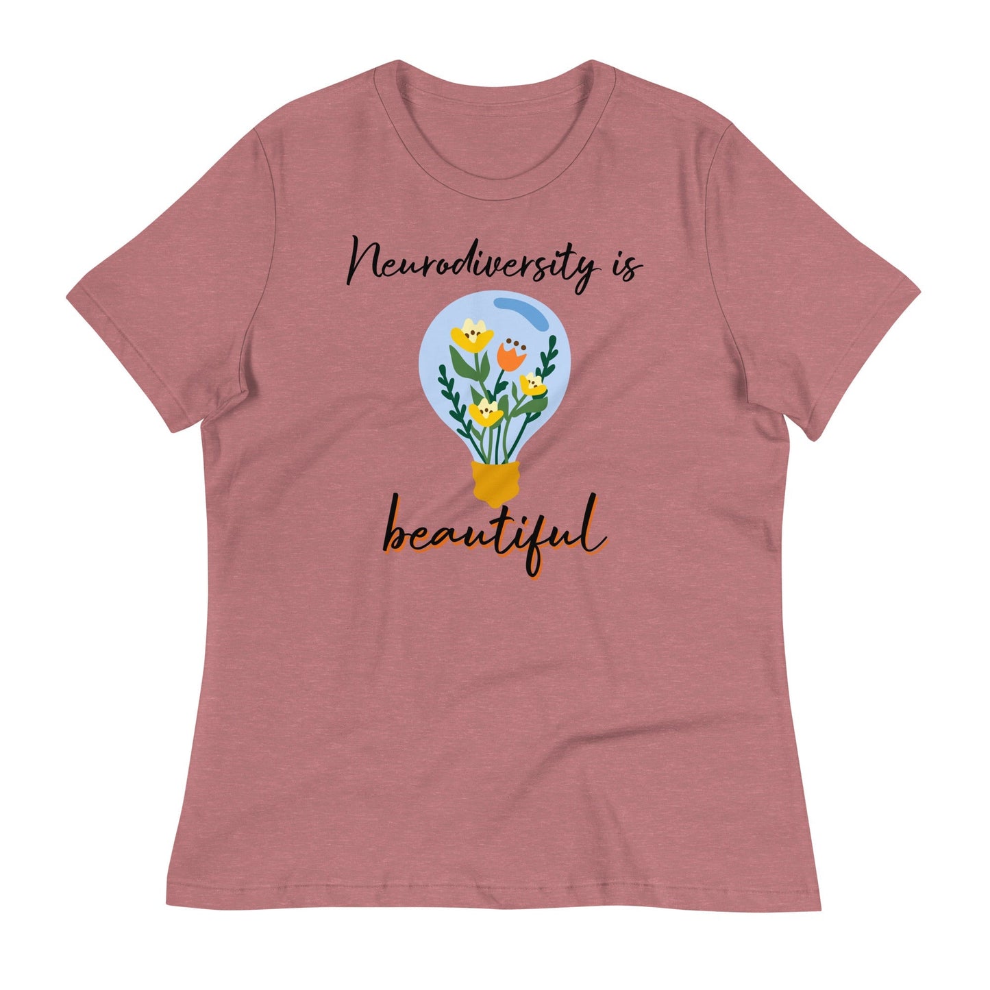 "Neurodiversity is Beautiful" Autism Acceptance Women's Relaxed T-Shirt