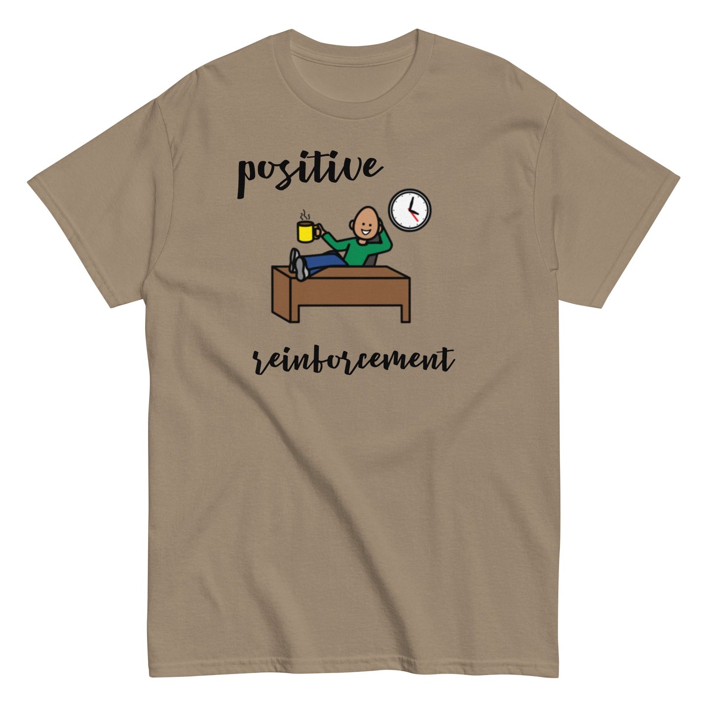 Funny BCBA shirt, RBT shirt, ABA shirt, Special Education Teacher shirt, Positive Reinforcment Coffee with Boardmaker PCS unisex sand