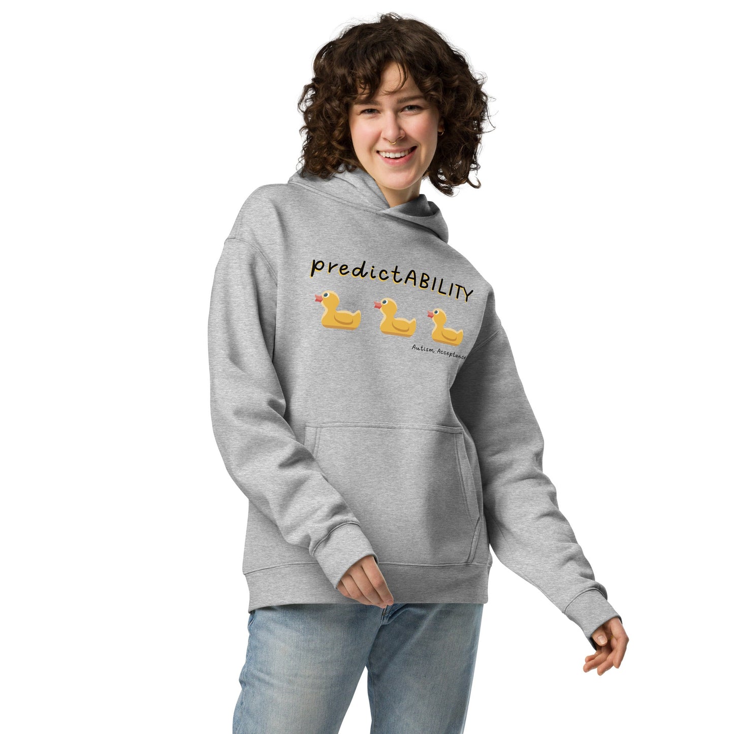 "PredictABILITY" Autism Acceptance and Awareness Unisex oversized hoodie