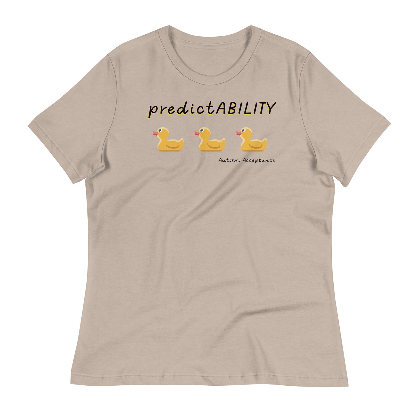 "PredictABILITY" Autism Acceptance Women's Relaxed T-Shirt