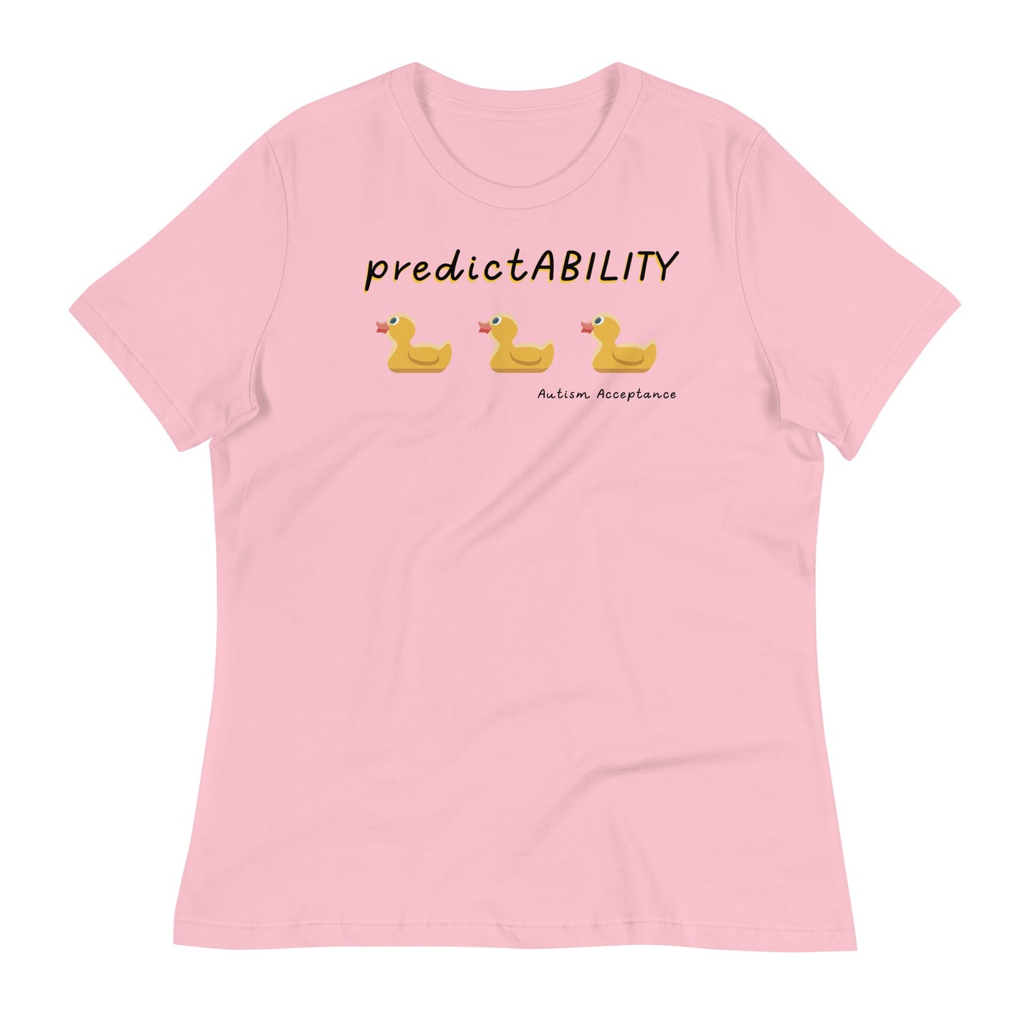 "PredictABILITY" Autism Acceptance Women's Relaxed T-Shirt