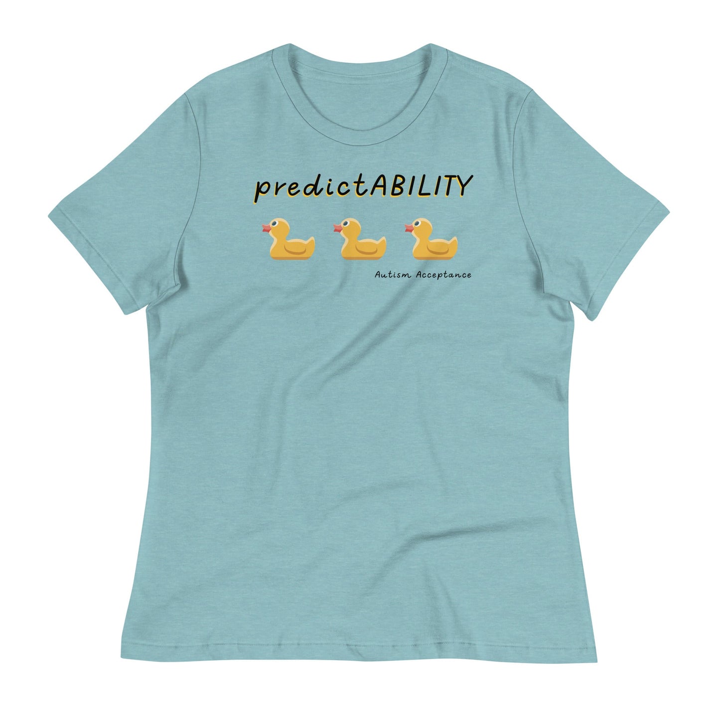 "PredictABILITY" Autism Acceptance Women's Relaxed T-Shirt