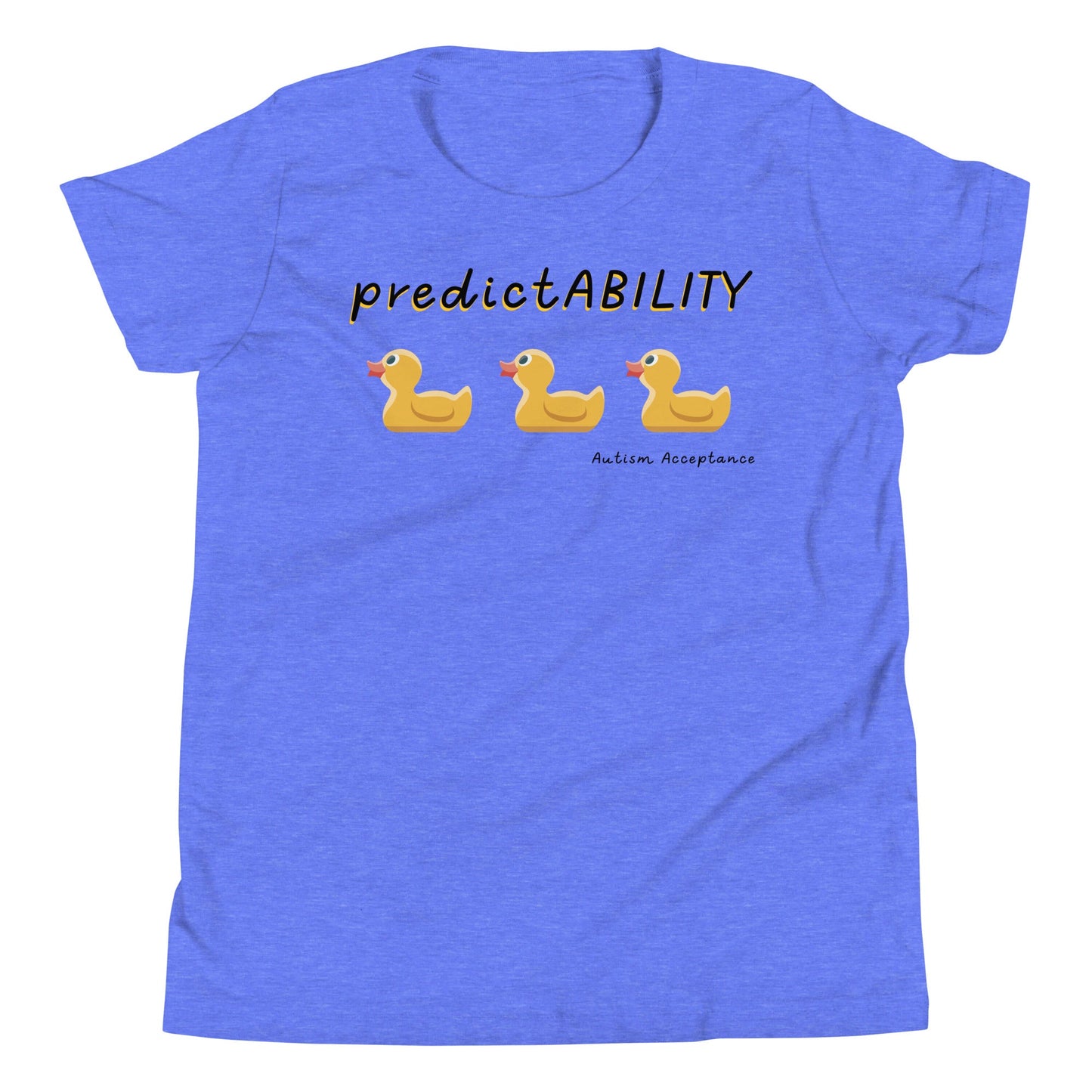 "PredictABILITY" Autism Acceptance Youth Short Sleeve T-Shirt