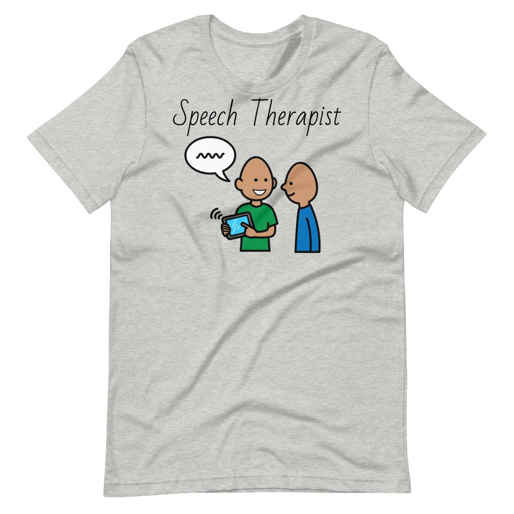 SLP Shirt, AAC Shirt, Speech therapist AAC shirt, Special education teacher shirt, with Boardmaker PCS gray