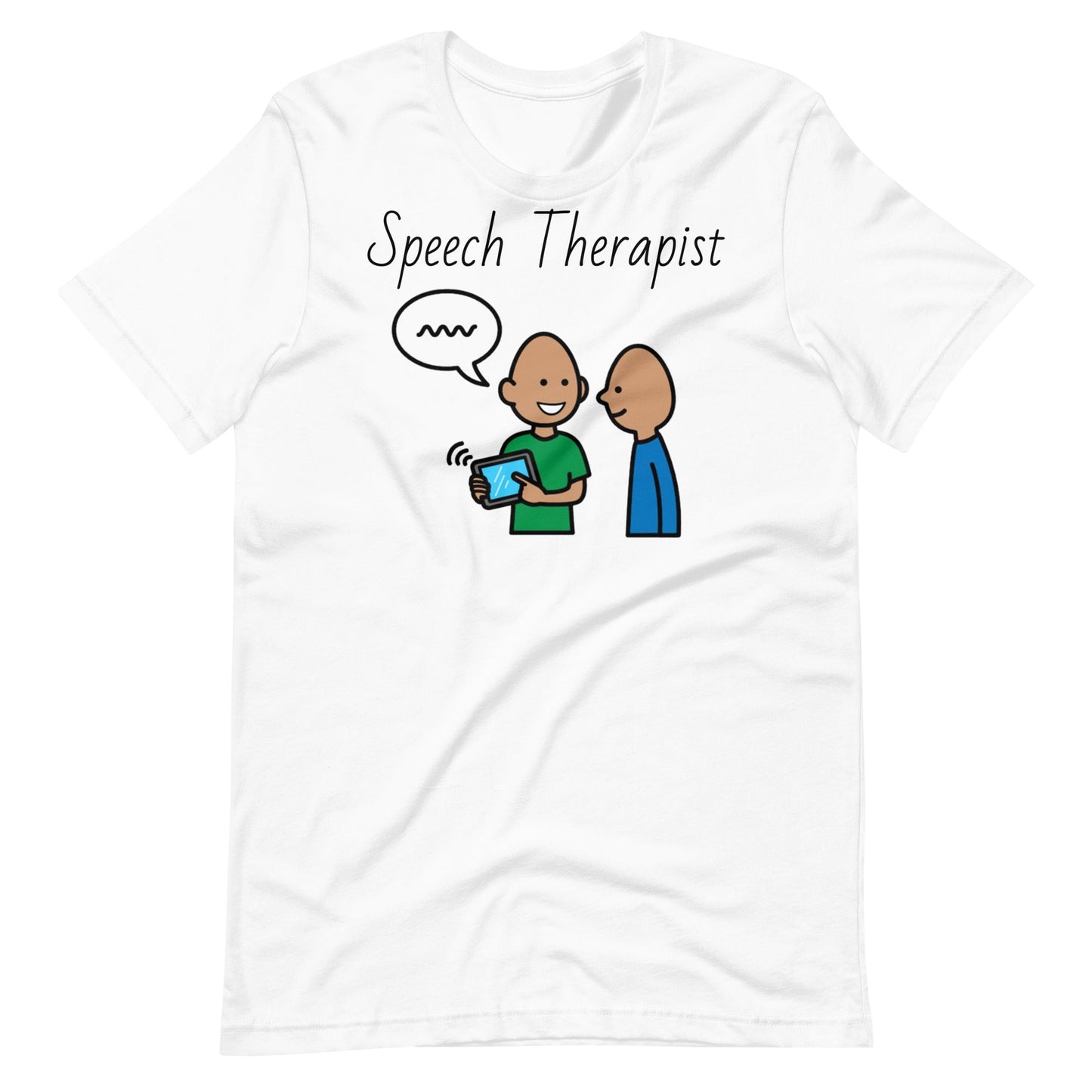 "Speech Therapist" Modeling AAC (SLP) T-shirt with Boardmaker PCS Unisex