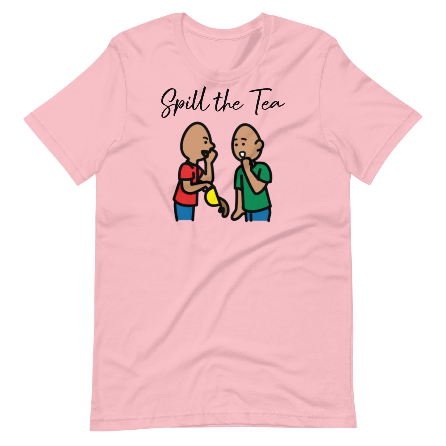 Funny Special Education teacher Shirt "Spill the Tea!" SLP shirt with Boardmaker PCS pink